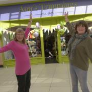 Deborah Fox, along with Myra Ager, says moving Ann’s Trimmings out of the Castle Place market hall to The Shires shopping centre has been ‘absolutely brilliant’.