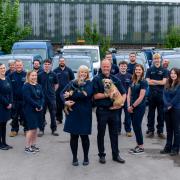 Debbie and John Williams with their team at John Williams Heating Services