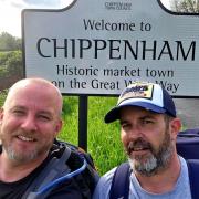 Aidan and Gregg Bartlett will set out from Worthing and trek to Chippenham with the aim of completing their 100-mile challenge in just four days