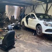 The 'chop shop' where expensive stolen cars are taken apart