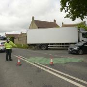 Traffic chaos near Trowbridge as emergency services attend crash