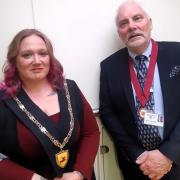 Town mayor Stacie Allensby and deputy mayor Andrew Cooper