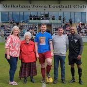The Smith family at the football fundraiser in memory of Ben