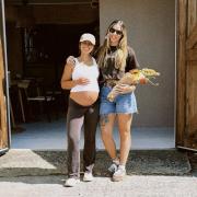 Co-founders of NALU Amy and Christie outside their new premises at Broad Lane Farm, Sells Green, near Melksham.
