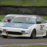 Seventy-one-year-old David Mustarde from Box driving his MR2 and won his class