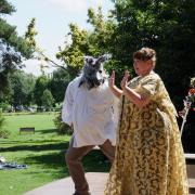 A scene from this summer's performance at Cleeve House