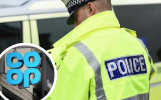 Police are searching for three suspects after a Co-op was burgled
