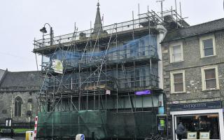 This scaffolding has been an eyesore on the High Street for 11 years.